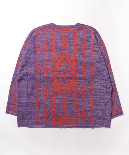 チャイハネ(チャイハネ)の「【チャイハネ】ブルサMEN'Sニットプルオーバー(ニット/セーター・メンズ・ブラウン/グレー/パープル・FREE)」の4枚目の写真