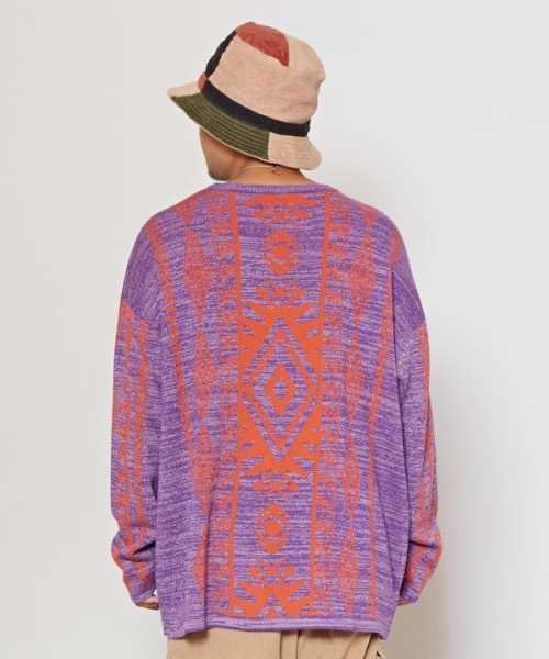 チャイハネ(チャイハネ)の「【チャイハネ】ブルサMEN'Sニットプルオーバー(ニット/セーター・メンズ・ブラウン/グレー/パープル・FREE)」の7枚目の写真