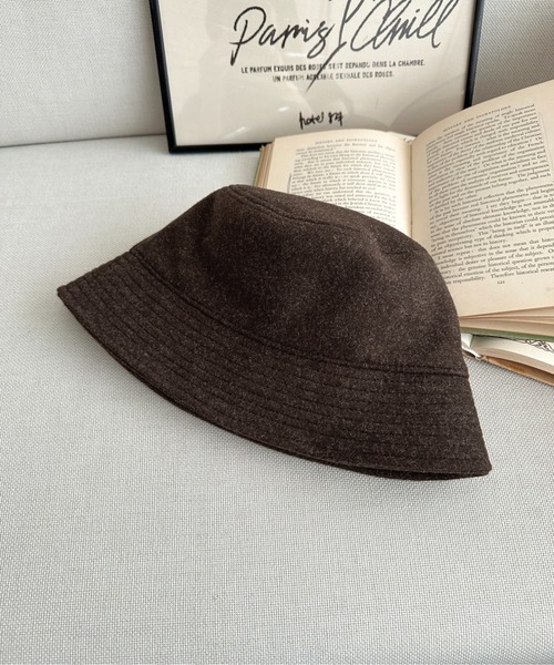 apres jour mignon（アプレジュールミニョン）の「【apresjour mignon×ARIAZ】シンプルバケットハット（ハット・レディース・ブラック/ダークブラウン/ブラウン系その他/グレー・ONESIZE）」の4枚目の写真