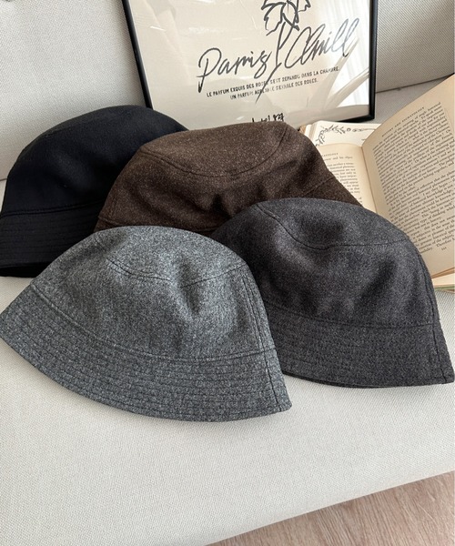 apres jour mignon（アプレジュールミニョン）の「【apresjour mignon×ARIAZ】シンプルバケットハット（ハット・レディース・ブラック/ダークブラウン/ブラウン系その他/グレー・ONESIZE）」の10枚目の写真