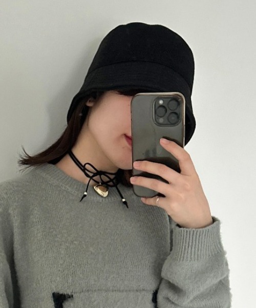 apres jour mignon（アプレジュールミニョン）の「【apresjour mignon×ARIAZ】シンプルバケットハット（ハット・レディース・ブラック/ダークブラウン/ブラウン系その他/グレー・ONESIZE）」の5枚目の写真