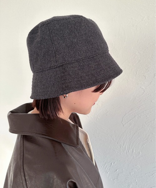 apres jour mignon（アプレジュールミニョン）の「【apresjour mignon×ARIAZ】シンプルバケットハット（ハット・レディース・ブラック/ダークブラウン/ブラウン系その他/グレー・ONESIZE）」の7枚目の写真