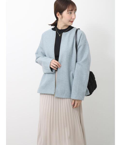 Te chichi TERRASSE（テチチテラス）の「ダブルフェイスノーカラー