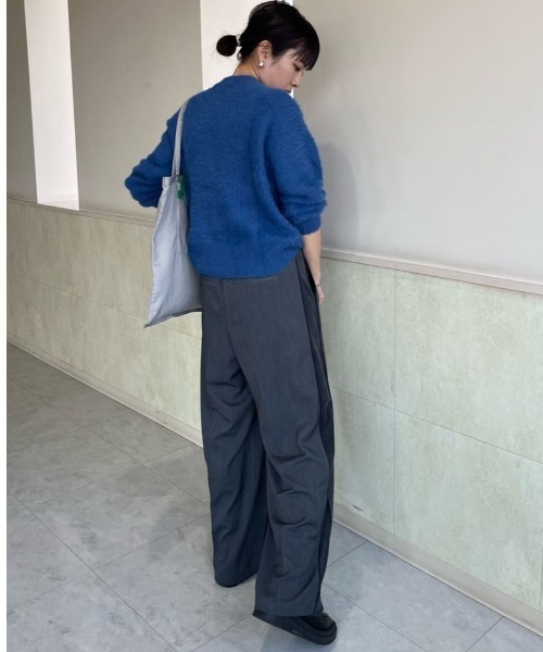 KBF(ケイビーエフ)の「KBF イージーサイドラインパンツ(その他パンツ・レディース・チャコールグレー・FREE)」の15枚目の写真