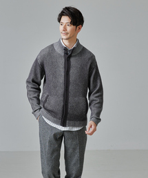 ABAHOUSE（アバハウス）の「フライフロント ドライバーズニット / ブルゾン（ニット/セーター・メンズ）」