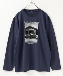 フォトプリント ロングTシャツ
