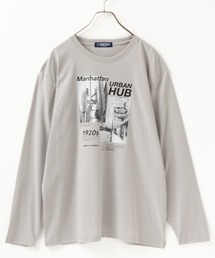 フォトプリント ロングTシャツ