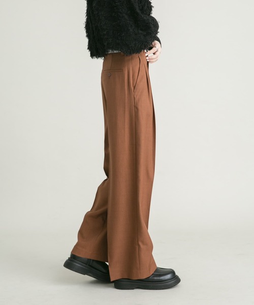 KBF（ケイビーエフ）の「マーベルトデザインパンツ（その他パンツ・レディース・キャメル/ブラック/ブラウン・38/36）」の7枚目の写真