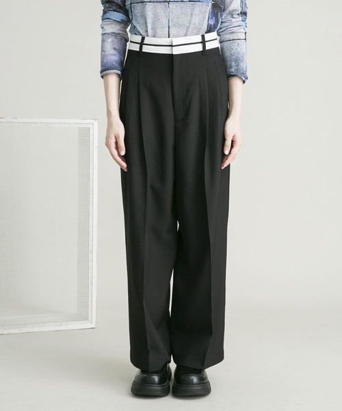 KBF（ケイビーエフ）の「マーベルトデザインパンツ（その他パンツ・レディース・キャメル/ブラック/ブラウン・38/36）」の11枚目の写真