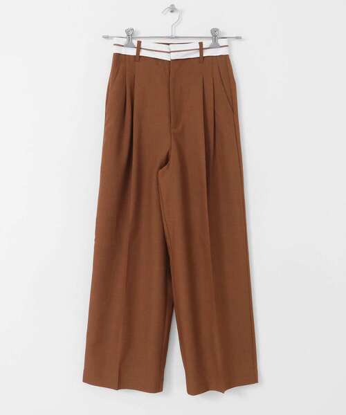 KBF（ケイビーエフ）の「マーベルトデザインパンツ（その他パンツ・レディース・キャメル/ブラック/ブラウン・38/36）」の20枚目の写真