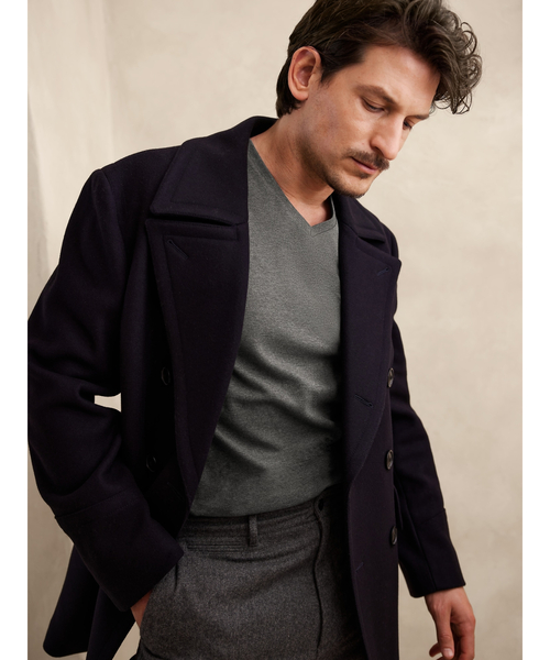 Banana Republic(バナナリパブリック)の「Luxury-Touch 半袖VネックTシャツ(Tシャツ/カットソー・メンズ・ブラック/ホワイト/ネイビー/チャコールグレー/ナチュラル/オリーブ・S/XL/L/M)」の14枚目の写真