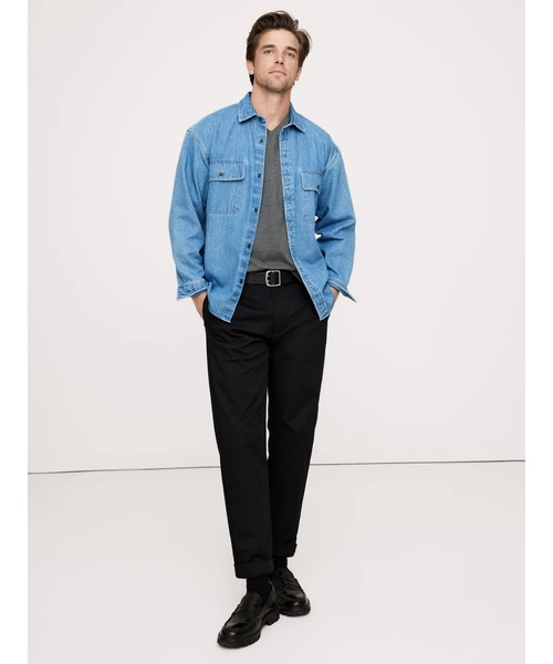 Banana Republic(バナナリパブリック)の「Luxury-Touch 半袖VネックTシャツ(Tシャツ/カットソー・メンズ・ブラック/ホワイト/ネイビー/チャコールグレー/ナチュラル/オリーブ・S/XL/L/M)」の8枚目の写真