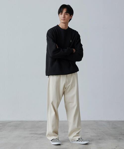 coen(コーエン)の「ワンポイントベア刺繍裏起毛クルーネックスウェット(スウェット・メンズ・ホワイト/ブラック/ダークグリーン/グレー・S/M/L/XL)」の18枚目の写真