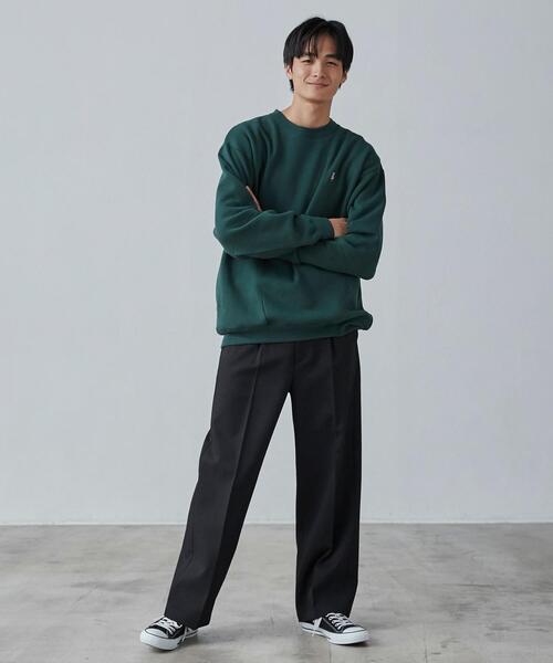 coen(コーエン)の「ワンポイントベア刺繍裏起毛クルーネックスウェット(スウェット・メンズ・ホワイト/ブラック/ダークグリーン/グレー・S/M/L/XL)」の19枚目の写真