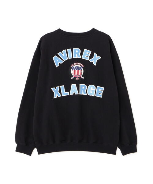 AVIREX（アヴィレックス）の「《AVIREX × XLARGE》CREWNECK VARSITY LOGO / クルーネック バーシティ ロゴ（スウェット・メンズ・ネイビー/ブラック・XL/M/L）」の13枚目の写真