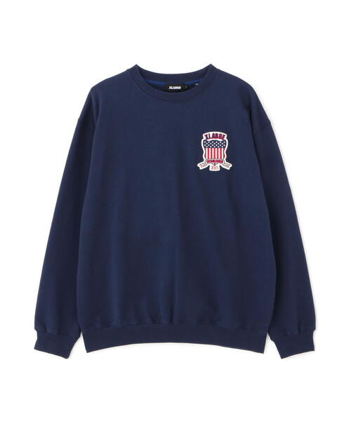 AVIREX（アヴィレックス）の「《AVIREX × XLARGE》CREWNECK VARSITY LOGO / クルーネック バーシティ ロゴ（スウェット・メンズ・ネイビー/ブラック・XL/M/L）」の18枚目の写真