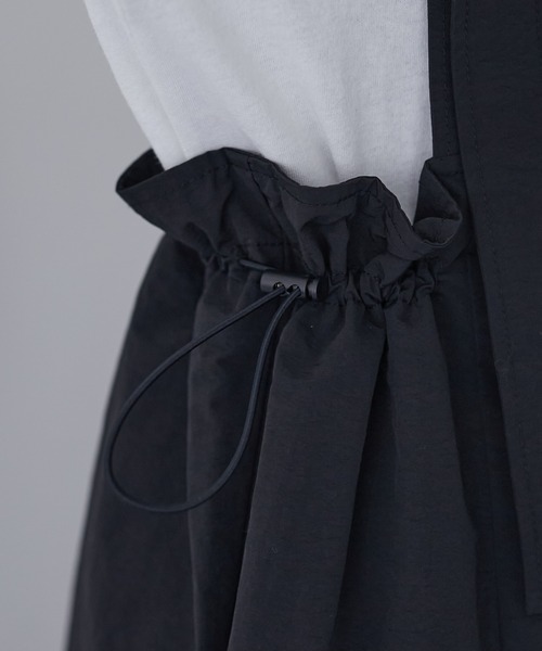 CIAOPANIC TYPY（チャオパニックティピー）の「サイドドロストナイロンサロペット（サロペット/オーバーオール・レディース・ブラック/ブラウン/カーキ・ONE SIZE）」の8枚目の写真