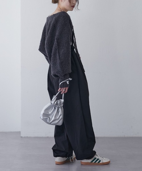 CIAOPANIC TYPY（チャオパニックティピー）の「サイドドロストナイロンサロペット（サロペット/オーバーオール・レディース・ブラック/ブラウン/カーキ・ONE SIZE）」の16枚目の写真