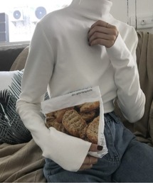 ボトルネック裏起毛ベーシックT