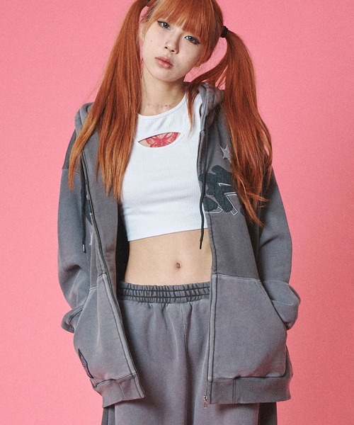 GALFY(ガルフィー)の「GALFY-B-BOY的ストリートパーカー(パーカー・メンズ・グリーン/ブラック・L/XL)」の6枚目の写真