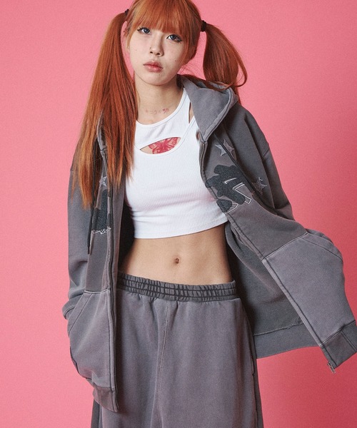 GALFY(ガルフィー)の「GALFY-B-BOY的ストリートパーカー(パーカー・メンズ・グリーン/ブラック・L/XL)」の8枚目の写真