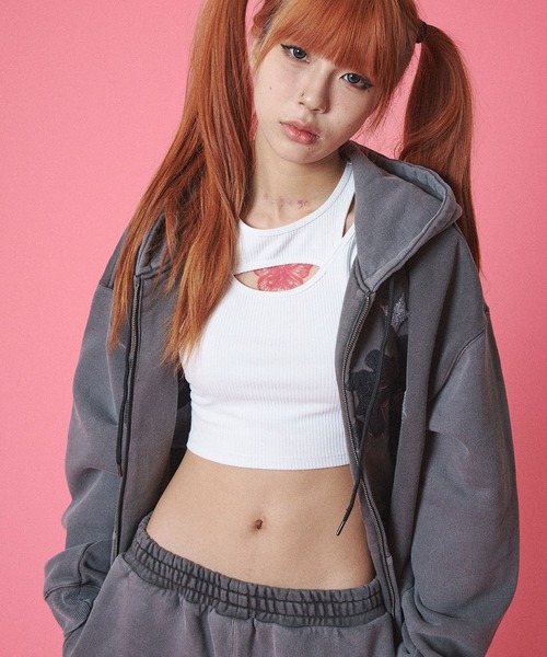 GALFY(ガルフィー)の「GALFY-B-BOY的ストリートパーカー(パーカー・メンズ・グリーン/ブラック・L/XL)」の4枚目の写真