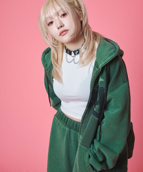 GALFY(ガルフィー)の「GALFY-B-BOY的ストリートパーカー(パーカー・メンズ・グリーン/ブラック・L/XL)」の19枚目の写真