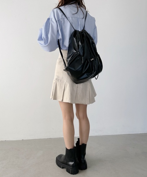 CLEA（クレア）の「メタリックドロストナップザック/リュック（バックパック/リュック・レディース・シルバー/ブラック・FREE）」の21枚目の写真