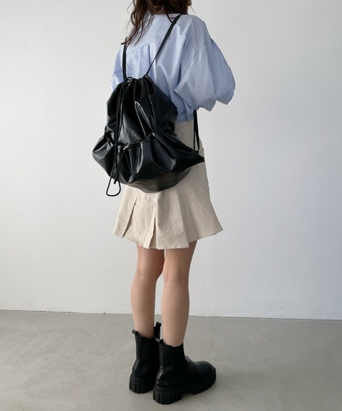 CLEA（クレア）の「メタリックドロストナップザック/リュック（バックパック/リュック・レディース・シルバー/ブラック・FREE）」の22枚目の写真