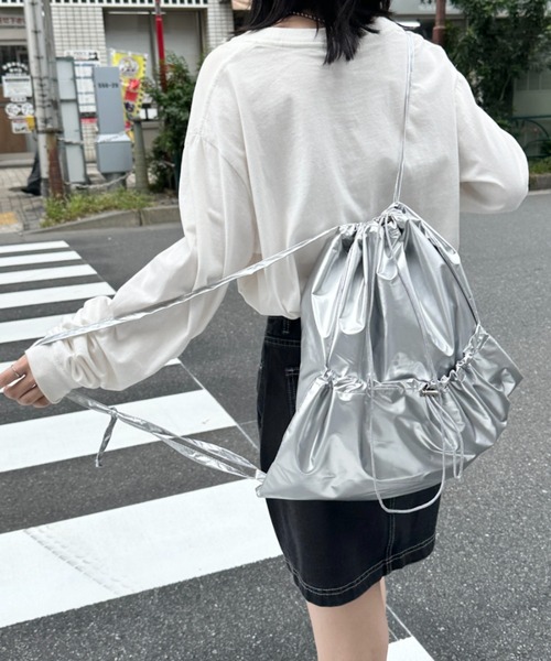 セール】メタリックドロストナップザック/リュック（バックパック