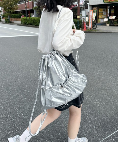 セール】メタリックドロストナップザック/リュック（バックパック