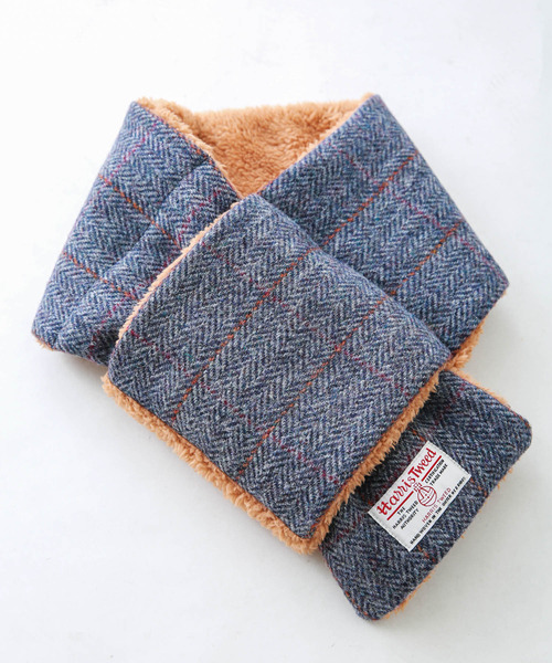 HARRIS TWEED(ハリスツイード)の「ハリスツイード中綿マフラー(マフラー・メンズ・ブラウン/ブラック/ネイビー/ブルー・ONE)」の5枚目の写真