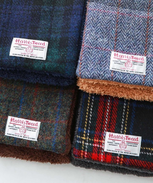 HARRIS TWEED(ハリスツイード)の「ハリスツイード中綿マフラー(マフラー・メンズ・ブラウン/ブラック/ネイビー/ブルー・ONE)」の10枚目の写真