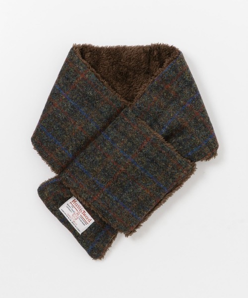 HARRIS TWEED(ハリスツイード)の「ハリスツイード中綿マフラー(マフラー・メンズ・ブラウン/ブラック/ネイビー/ブルー・ONE)」の12枚目の写真