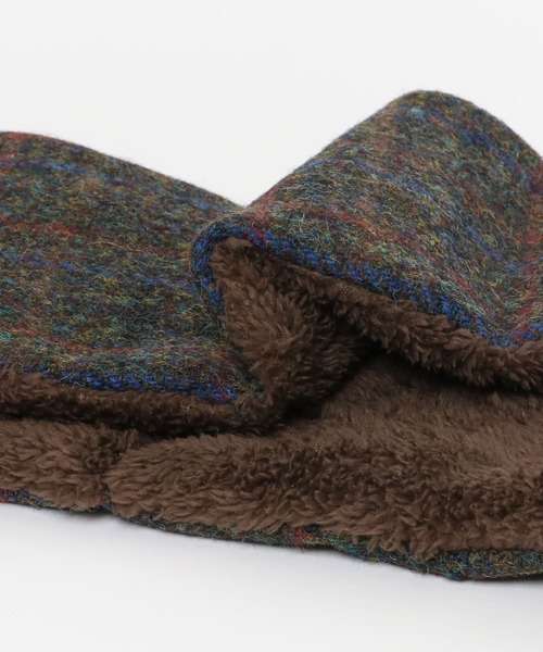HARRIS TWEED(ハリスツイード)の「ハリスツイード中綿マフラー(マフラー・メンズ・ブラウン/ブラック/ネイビー/ブルー・ONE)」の18枚目の写真