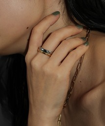 【金属アレルギー対応】バイカラー サージカルステンレス リング