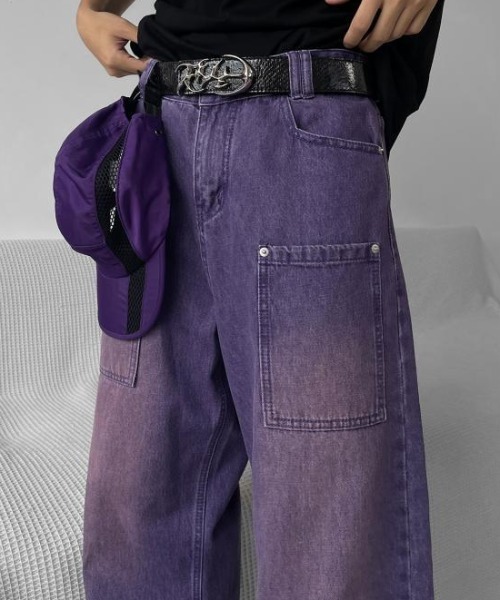 B.R.U(ブル)の「パープルデニムパンツ(デニムパンツ・メンズ・パープル・MEDIUM/LARGE)」の9枚目の写真