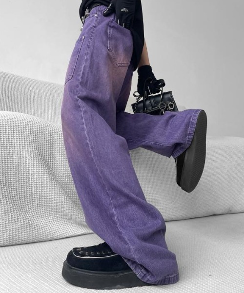 B.R.U(ブル)の「パープルデニムパンツ(デニムパンツ・メンズ・パープル・MEDIUM/LARGE)」の3枚目の写真