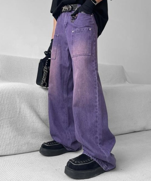 B.R.U(ブル)の「パープルデニムパンツ(デニムパンツ・メンズ・パープル・MEDIUM/LARGE)」の4枚目の写真