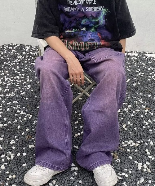 B.R.U(ブル)の「パープルデニムパンツ(デニムパンツ・メンズ・パープル・MEDIUM/LARGE)」の2枚目の写真