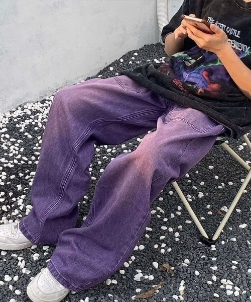 B.R.U(ブル)の「パープルデニムパンツ(デニムパンツ・メンズ・パープル・MEDIUM/LARGE)」の7枚目の写真