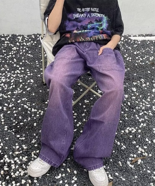 B.R.U（ブル）の「パープルデニムパンツ（デニムパンツ）」 - WEAR