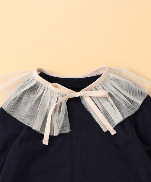 COMME CA ISM（コムサイズム）の「ワンピース・ソックス入り ギフトセット(80・90cm)（ベビーギフト・キッズ・ラベンダー/ネイビー・80-90cm/90-100cm）」の7枚目の写真