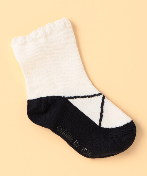 COMME CA ISM（コムサイズム）の「ワンピース・ソックス入り ギフトセット(80・90cm)（ベビーギフト・キッズ・ラベンダー/ネイビー・80-90cm/90-100cm）」の15枚目の写真