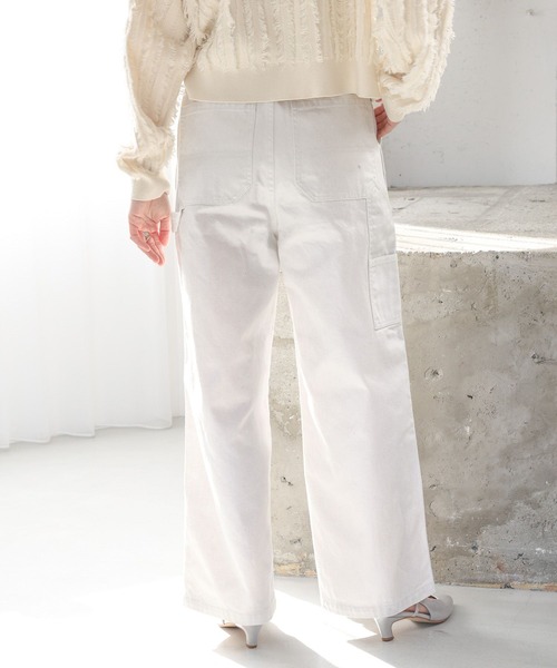 LEPSIM（レプシィム）の「箔コーティングペインターパンツ　992035（その他パンツ・レディース・オフホワイト・FREE）」の3枚目の写真