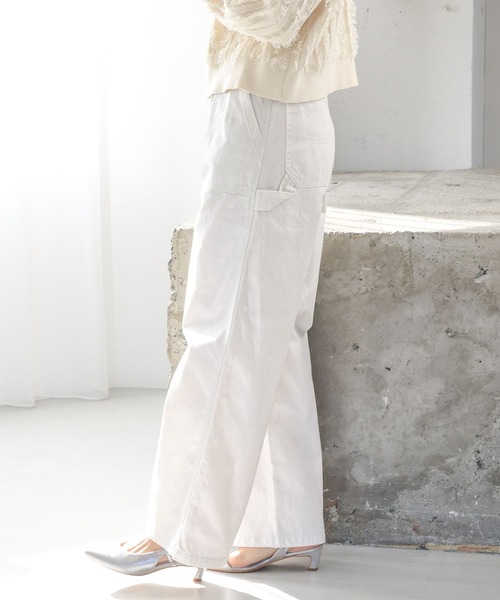 LEPSIM（レプシィム）の「箔コーティングペインターパンツ　992035（その他パンツ・レディース・オフホワイト・FREE）」の5枚目の写真