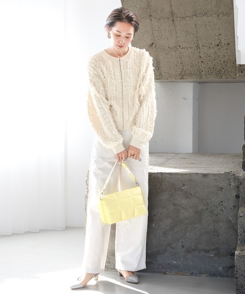 LEPSIM（レプシィム）の「箔コーティングペインターパンツ　992035（その他パンツ・レディース・オフホワイト・FREE）」の6枚目の写真