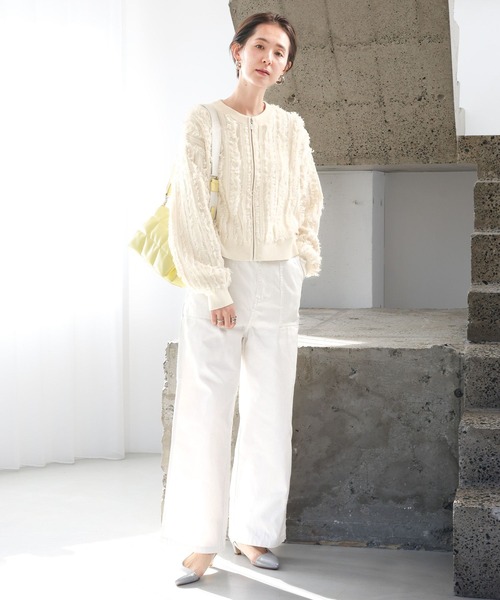 LEPSIM（レプシィム）の「箔コーティングペインターパンツ　992035（その他パンツ・レディース・オフホワイト・FREE）」の7枚目の写真