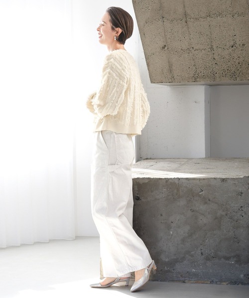 LEPSIM（レプシィム）の「箔コーティングペインターパンツ　992035（その他パンツ・レディース・オフホワイト・FREE）」の9枚目の写真