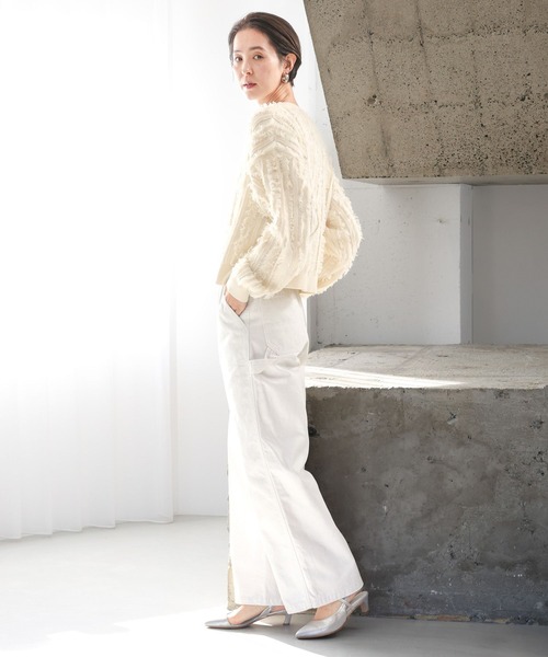 LEPSIM（レプシィム）の「箔コーティングペインターパンツ　992035（その他パンツ・レディース・オフホワイト・FREE）」の10枚目の写真